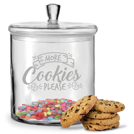 SEO. Leonardo Keksglas mit Gravur "More Cookies Please" - Linkreich