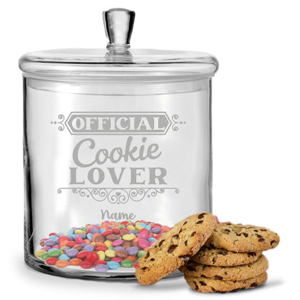 SEO. Leonardo Keksglas mit Gravur "Official Cookie Lover" - Linkreich