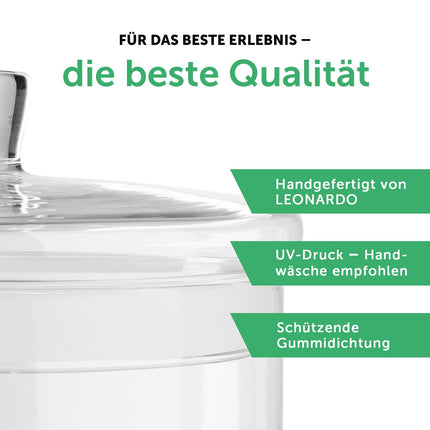 SEO. Leonardo Keksglas mit Motiv Weihnachts Kalorien zählen nicht - Linkreich