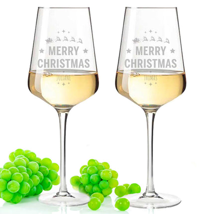 SEO. Leonardo Puccini mit Gravur im "WEINachtszeit" Design als Set inkl. Holzkiste - Linkreich