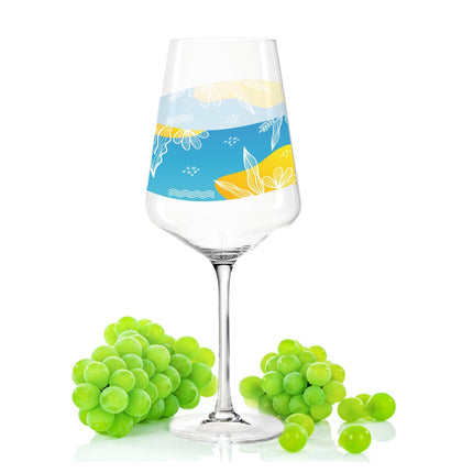 SEO. Leonardo Puccini Weingläser mit UV - Druck im Summerfeeling Design im Set - Linkreich