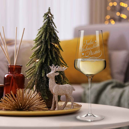 SEO. Leonardo Puccini Weinglas mit Gravur "Frohe Weihnachten Mama" - Linkreich