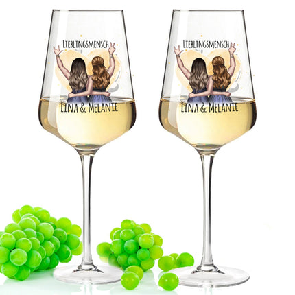 SEO. Leonardo Puccini Weinglas mit UV Druck - Beste Freundin Konfiguration - Puccini Set Linkreich