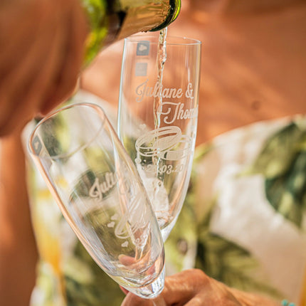 SEO. Leonardo Sektgläser mit Gravur im "Wedding" Design als Set - Linkreich