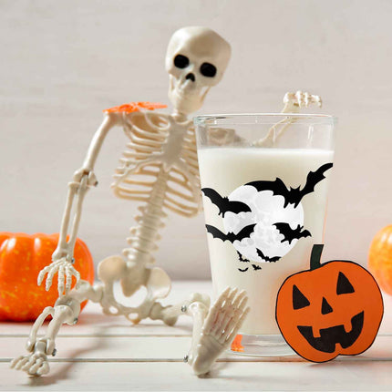 SEO. Leonardo Wasserglas mit UV - Druck "Fledermausschwarm" für Halloween - Linkreich