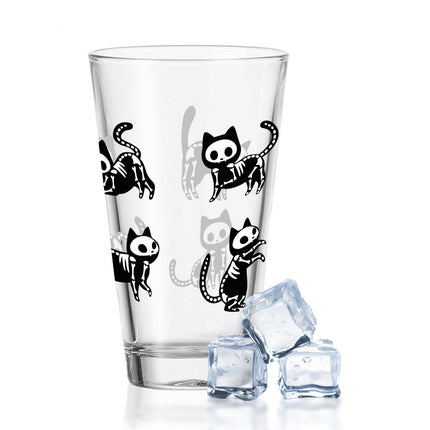 SEO. Leonardo Wasserglas mit UV - Druck "Gruselkatze" für Halloween - Linkreich