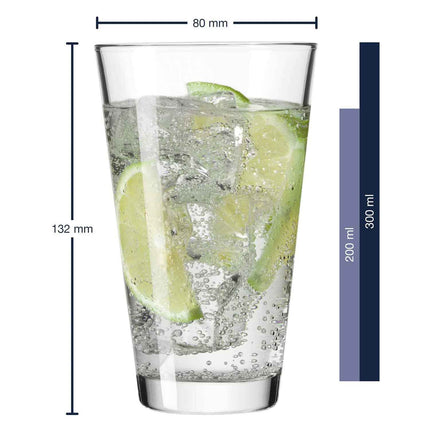 SEO. Leonardo Wasserglas mit UV - Druck im Owl be back Design - Linkreich