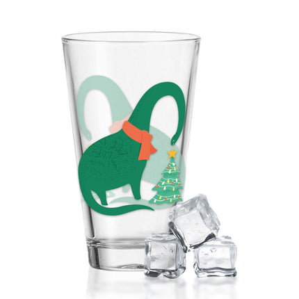 SEO. Leonardo Wasserglas mit UV - Druck im Santalanghals Design zu Weihnachten - Linkreich