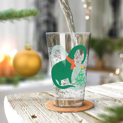 SEO. Leonardo Wasserglas mit UV - Druck im Santalanghals Design zu Weihnachten - Linkreich