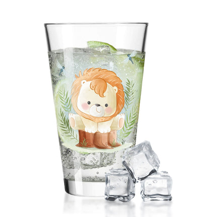 SEO. Leonardo Wasserglas mit UV - Druck "Löwe" - Für Kinder - Linkreich