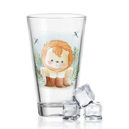 SEO. Leonardo Wasserglas mit UV - Druck "Löwe" - Für Kinder - Linkreich