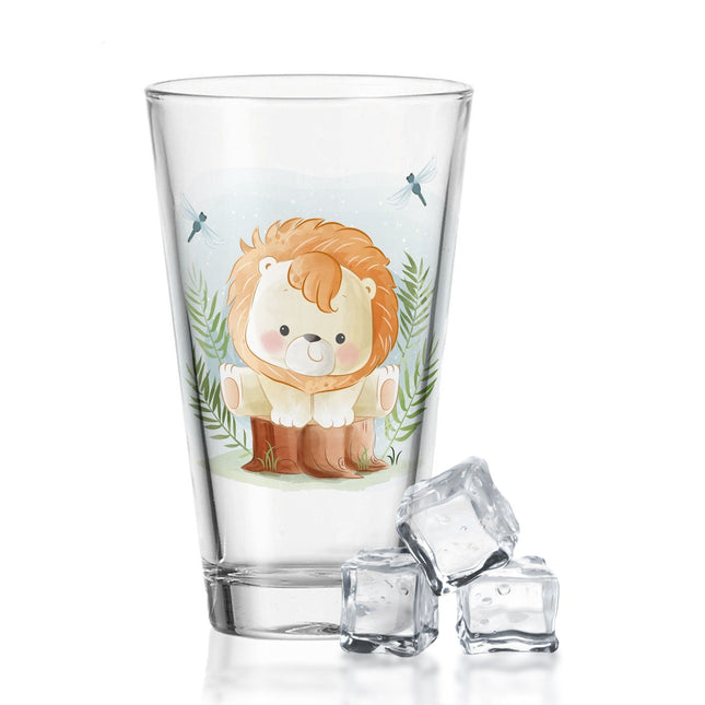 SEO. Leonardo Wasserglas mit UV - Druck "Löwe" - Für Kinder - Linkreich