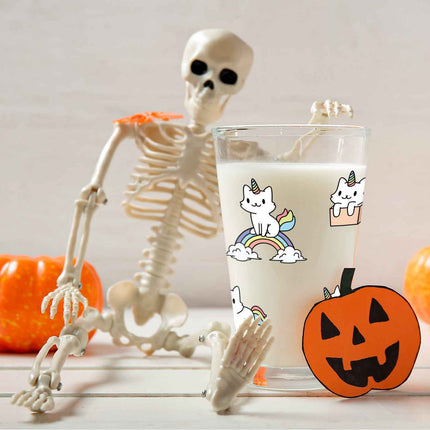 SEO. Leonardo Wasserglas mit UV - Druck "Magische Katze" - Linkreich
