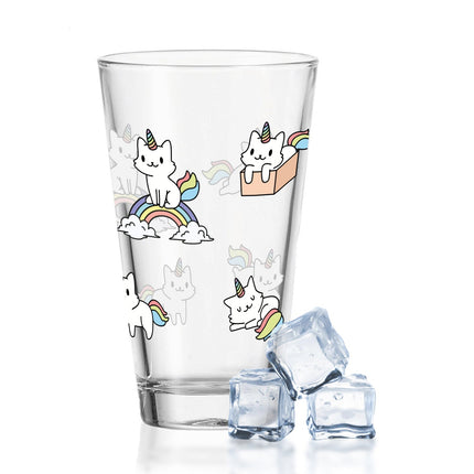 SEO. Leonardo Wasserglas mit UV - Druck "Magische Katze" - Linkreich