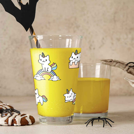 SEO. Leonardo Wasserglas mit UV - Druck "Magische Katze" - Linkreich