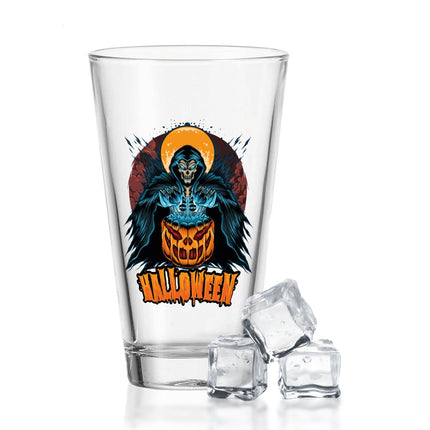 SEO. Leonardo Wasserglas mit UV - Druck "Reaper" für Halloween - Linkreich