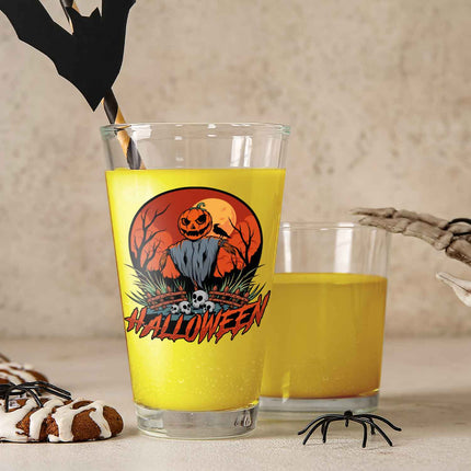 SEO. Leonardo Wasserglas mit UV - Druck "Vogelscheuche" für Halloween - Linkreich