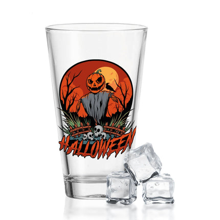 SEO. Leonardo Wasserglas mit UV - Druck "Vogelscheuche" für Halloween - Linkreich