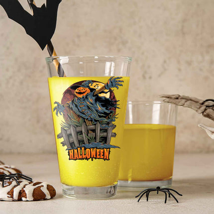 SEO. Leonardo Wasserglas mit UV - Druck "Vogelscheuche V2" für Halloween - Linkreich