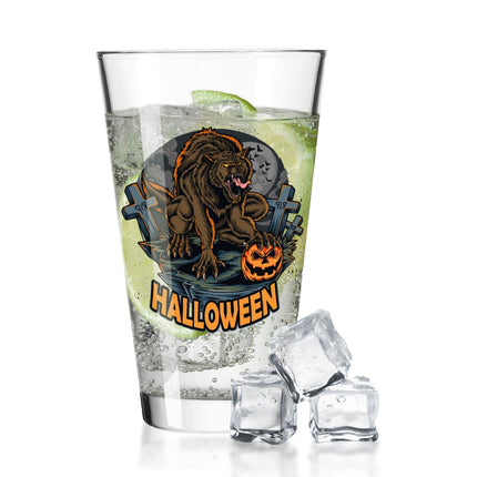 SEO. Leonardo Wasserglas mit UV - Druck "Werwolf" für Halloween - Linkreich