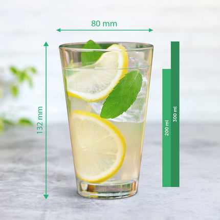 SEO. Leonardo Wasserglas mit UV - Druck - Winterreh Motiv - zu Weihnachten - Linkreich