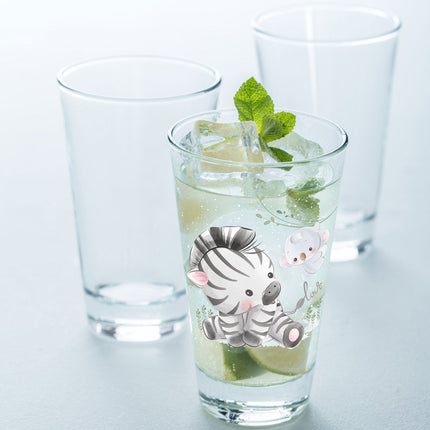 SEO. Leonardo Wasserglas mit UV - Druck "Zebra" - Für Kinder - Linkreich