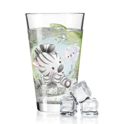 SEO. Leonardo Wasserglas mit UV - Druck "Zebra" - Für Kinder - Linkreich