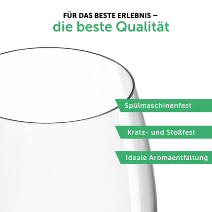SEO. Leonardo Weingläser mit Gravur - Skyline Donaueschingen im Set - Linkreich