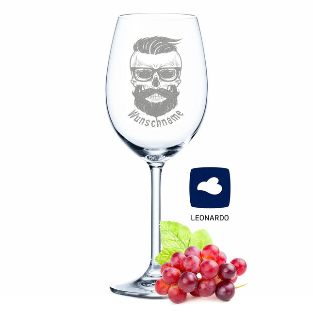 SEO. Leonardo Weinglas "Hipster" mit Namen Gravur - Linkreich