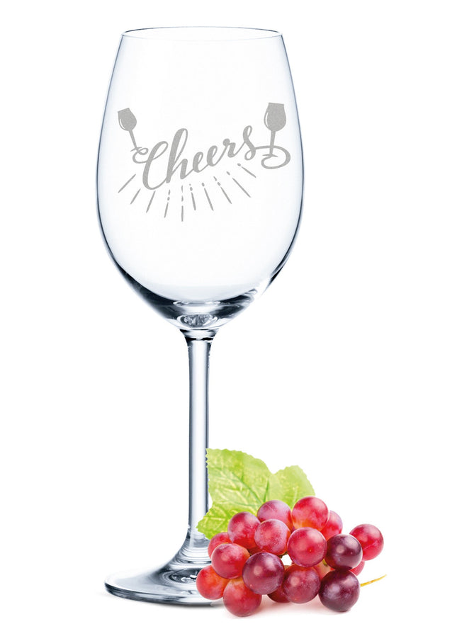 SEO. Leonardo Weinglas mit Gravur "Cheers" - Linkreich