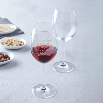 SEO. Leonardo Weinglas mit Gravur - Dumme Ideen beginnen immer mit "Halt mal meinen Wein" - Daily Linkreich