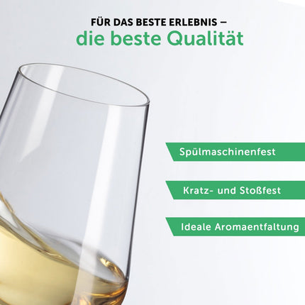 SEO. Leonardo Weinglas mit Gravur "Erprobte Wein Testerin" - Puccini Linkreich