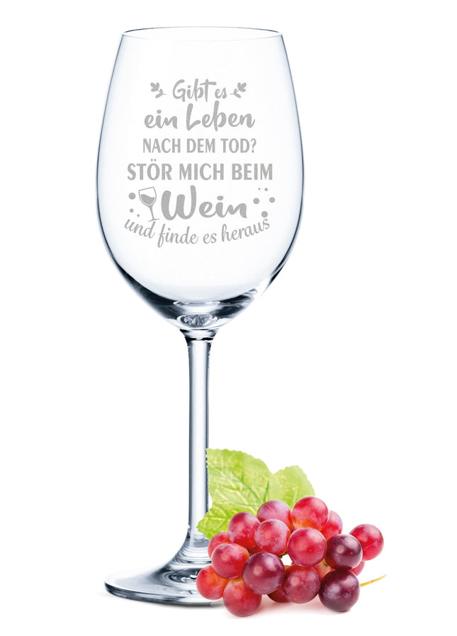 SEO. Leonardo Weinglas mit Gravur - "Gibt es ein Leben nach dem Tod" - Daily Linkreich