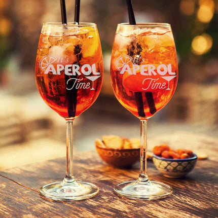 SEO. Leonardo Weinglas mit Gravur "It's Aperol Time" Design - Daily Linkreich