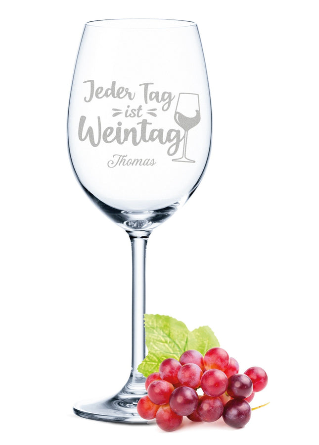 SEO. Leonardo Weinglas mit Gravur "Jeder Tag ist Weintag" - Daily Linkreich