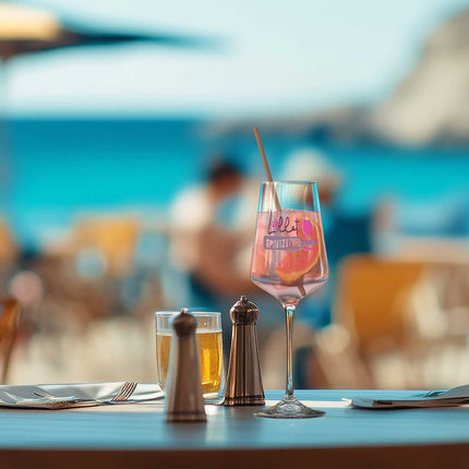 SEO. Leonardo Weinglas mit Gravur - "Lillet Spritztour" - Puccini UV Linkreich