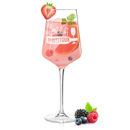 SEO. Leonardo Weinglas mit Gravur - "Lillet Spritztour" - Puccini Linkreich