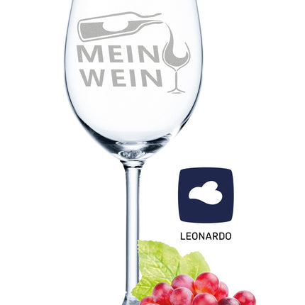 SEO. Leonardo Weinglas mit Gravur "Mein Wein" - Linkreich