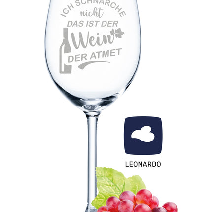 SEO. Leonardo Weinglas mit Gravur "Wein atmet" - Linkreich
