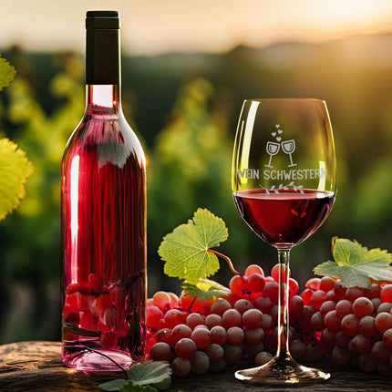 SEO. Leonardo Weinglas mit Gravur "Wein Schwestern" - Daily Linkreich
