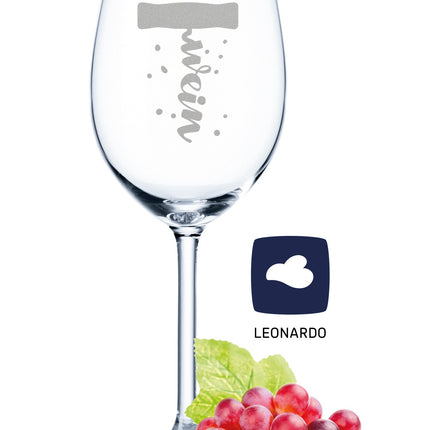 SEO. Leonardo Weinglas mit Gravur "Weinspinner" - Linkreich