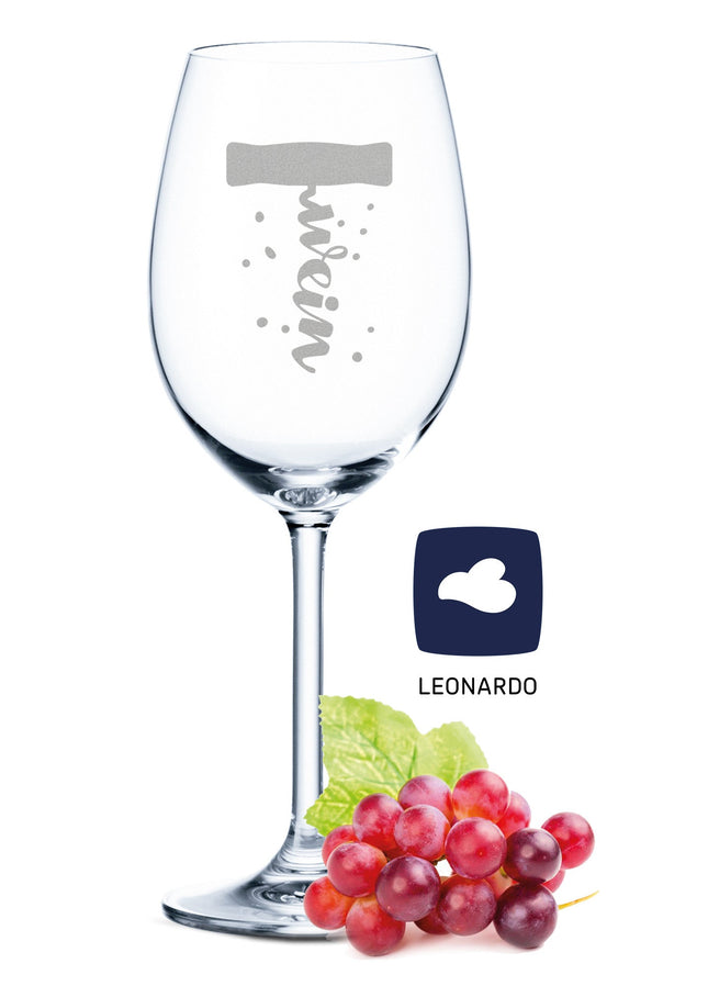 SEO. Leonardo Weinglas mit Gravur "Weinspinner" - Linkreich