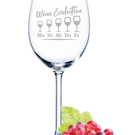 SEO. Leonardo Weinglas mit Gravur "Wine Evolution" - Linkreich