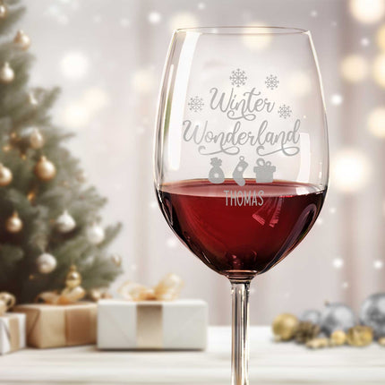 SEO. Leonardo Weinglas mit Gravur - "Winter Wonderland" - Daily Linkreich