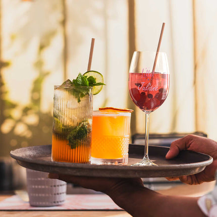 SEO. Leonardo Weinglas mit UV - Druck - "It's Lillet Time V2" mit Wunschname - Daily Linkreich