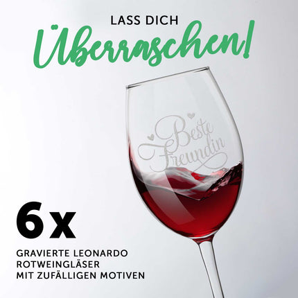 SEO. Leonardo Weinglas Mystery Box - 6 zufällig gravierte Gläser - Daily Linkreich