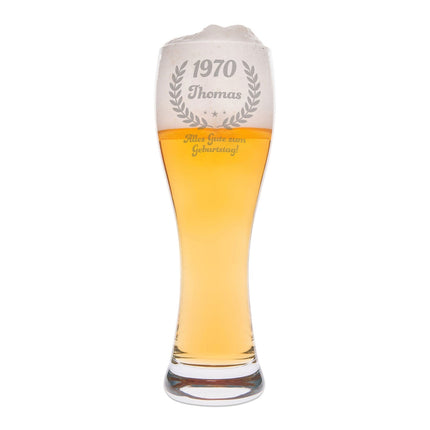 SEO. Leonardo Weizenglas "Geburtstagsbier" - Linkreich