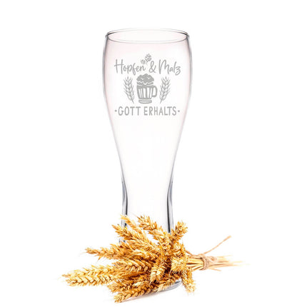 SEO. Leonardo Weizenglas "Hopfen und Malz Gott erhalts" - Weizenglas Linkreich