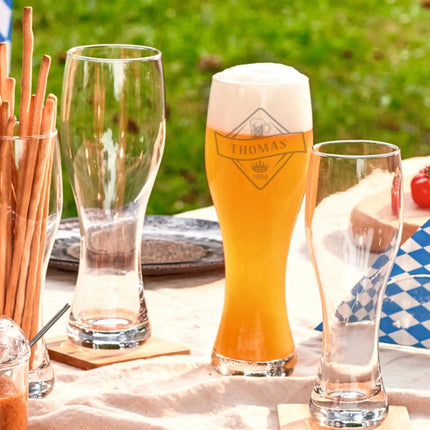 SEO. Leonardo Weizenglas mit Gravur "Bierkenner + Wunschname" - Linkreich