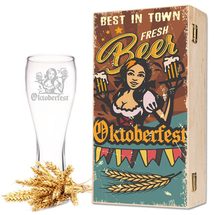 SEO. Leonardo Weizenglas "Oktoberfest Madl" - kleine Kiste UV Linkreich